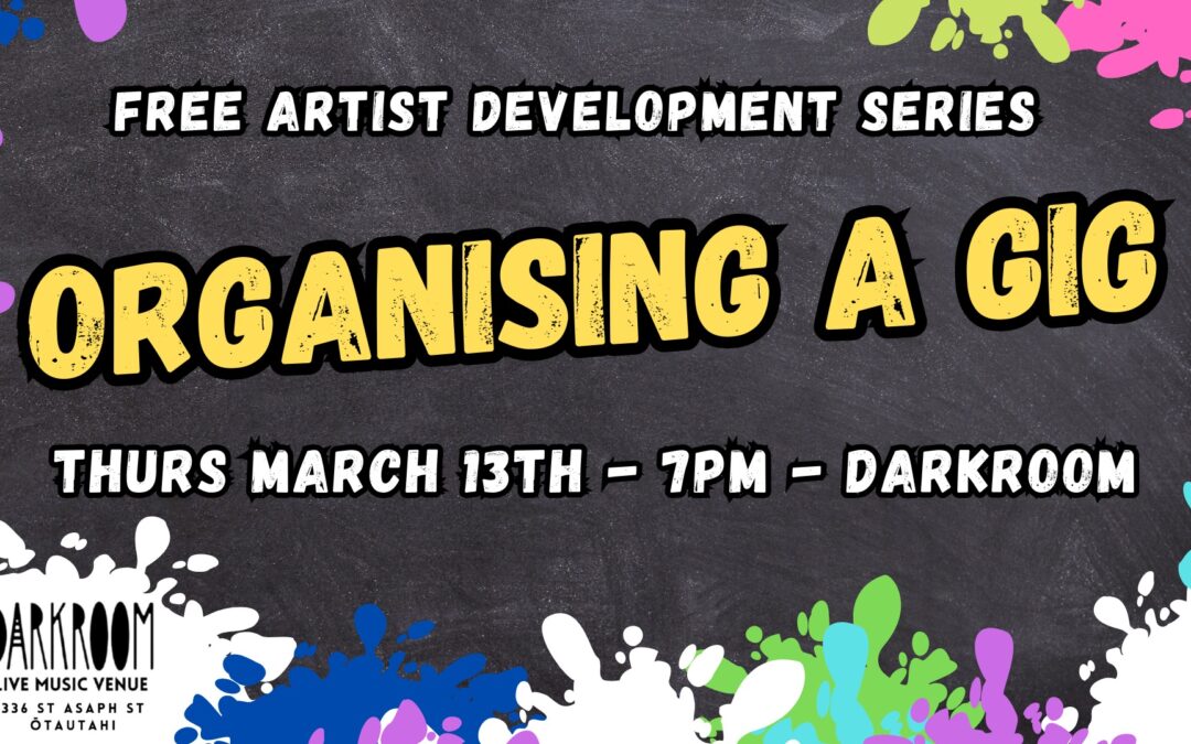 Free artist seminar-Organising a gig